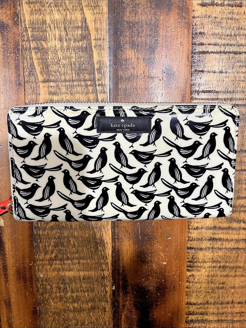 Kate Spade Penguin Print Zip Around Wallet